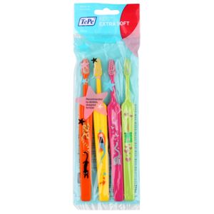 TePe Kids Extra Soft zubní kartáčky pro děti extra soft 4 ks barevné varianty 4 ks