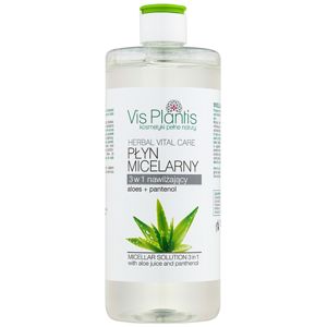 Vis Plantis Herbal Vital Care Aloe Juice & Panthenol micelární voda 3 v 1 se šťávou z aloe a panthenolem 500 ml